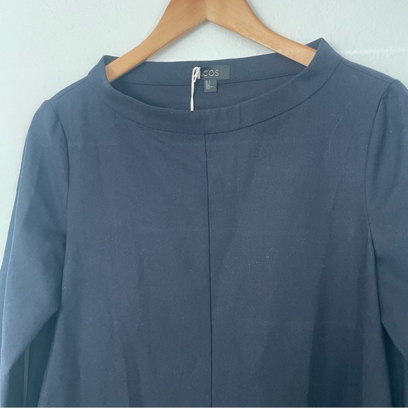 COS wool Dress with high neckline and pockets size 6 NWT - Picture 4 of 8